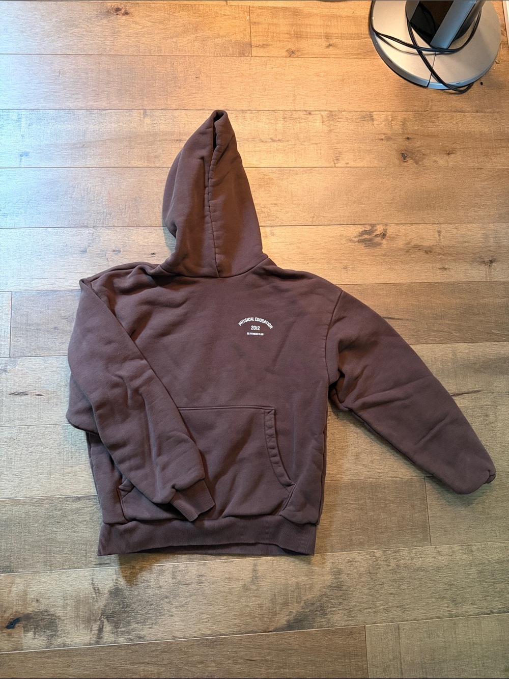 🎉Gymshark Brown Women's Hooded Pullover with Small White Chest Print